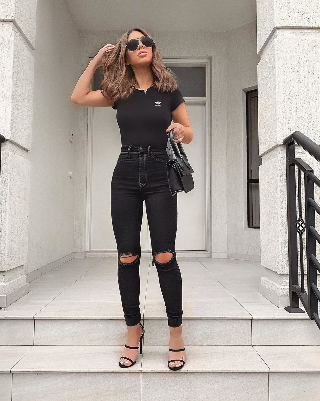 black outfits for women with leggings, outfit designs, footwear: Black Leggings  