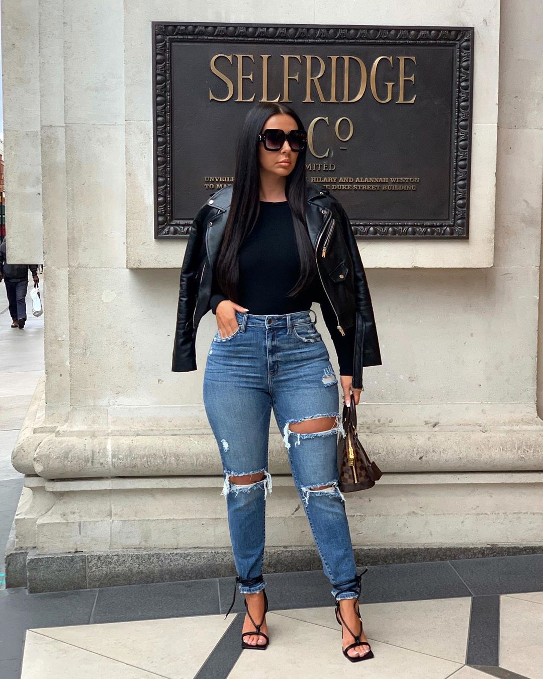 Ruby Fairs Instagram trousers, leather, jacket colour ideas: Denim,  jacket,  Jeans Outfit,  Trousers  