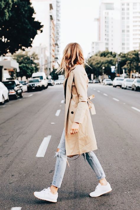 White and pink classy outfit with dress trench coat, jeans, skirt: Trench coat,  T-Shirt Outfit,  Street Style,  Casual Outfits,  Comfy Outfit Ideas,  Wool Coat,  swing coat  