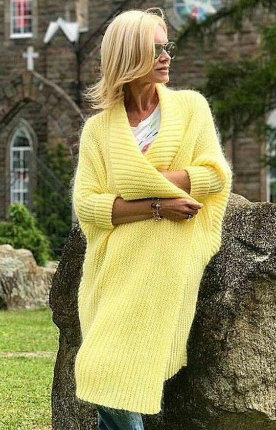 yellow colour combination with sweater, attire ideas, street fashion: Women Dress Outfit,  Yellow Sweater  