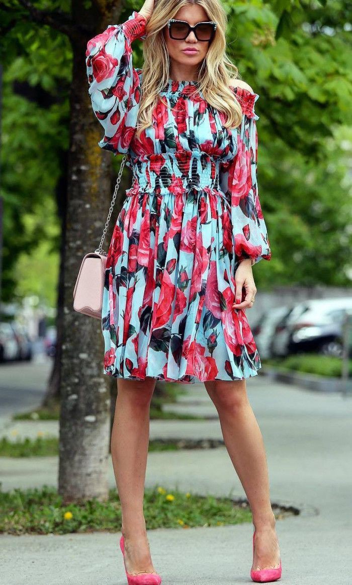 Outfit ideas with dress denim sunglasses, eyewear, shoe: fashion model,  Street Style,  Boho Chic  