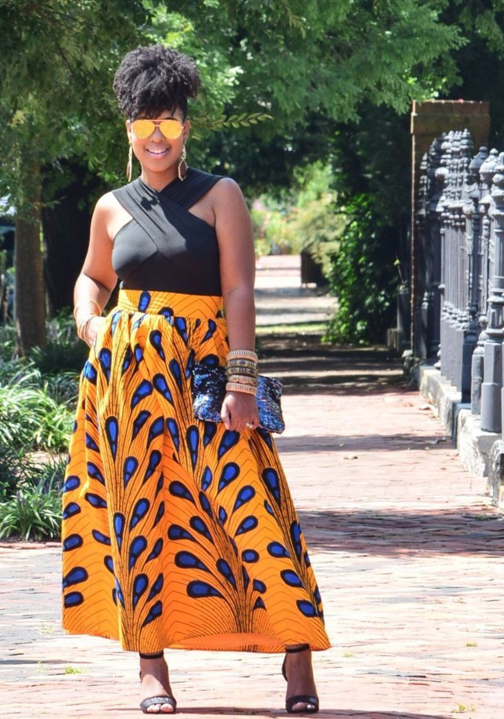 Ankara african print skirts plus size