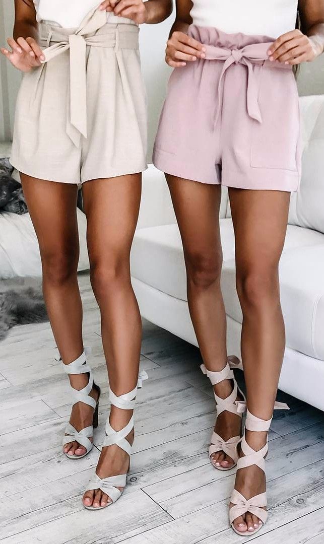 White and pink colour dress with trousers, shorts shoe: Hot Girls,  High Heeled Shoe  