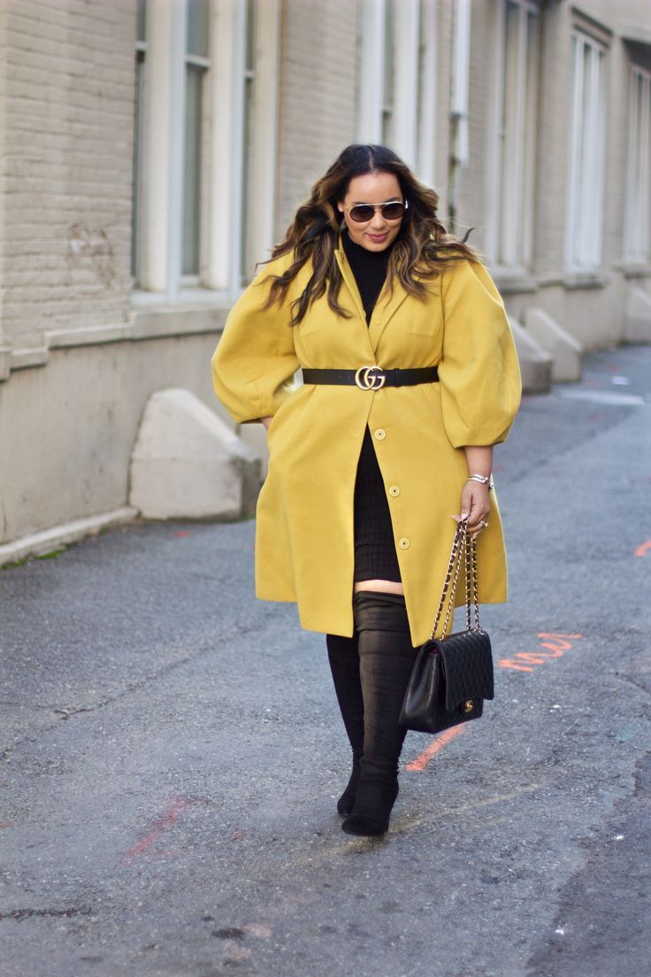 Yellow colour outfit with trench coat, overcoat, coat: Trench coat,  Street Style,  yellow outfit,  Winter Outfit Ideas  