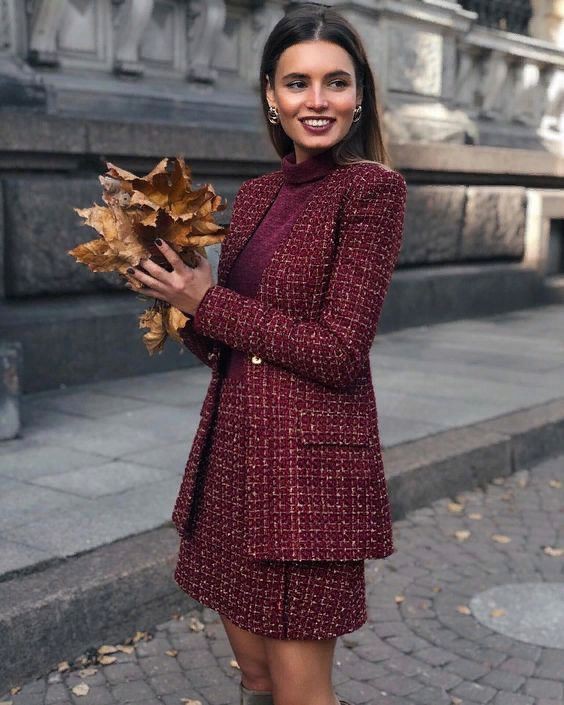 maroon matching ideas for girls with dress, model photography, fashion ideas: Women Dress Outfit,  Maroon Dress  
