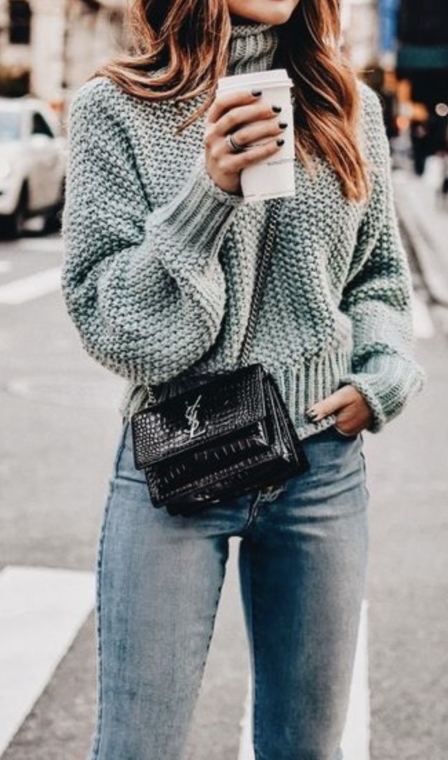 Colour outfit, you must try winter outfit ideas, winter clothing, street fashion, casual wear: winter outfits,  Jeans Outfit,  Street Style  