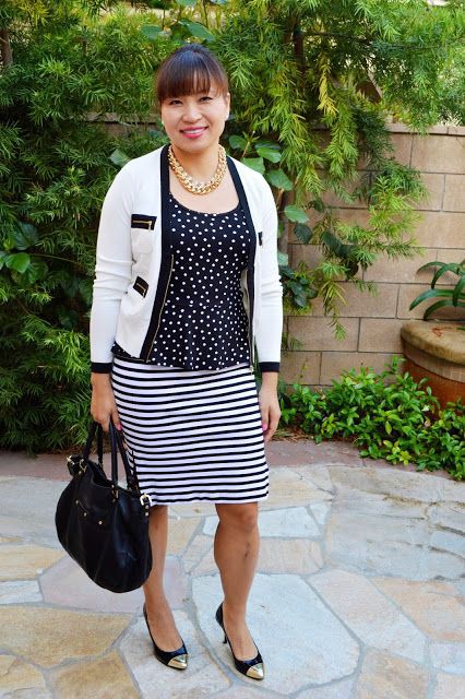 White colour ideas with polka dot, shorts, tartan: White Outfit,  Street Style,  Skirt Outfits,  Black And White,  Skirt Outfit Ideas  