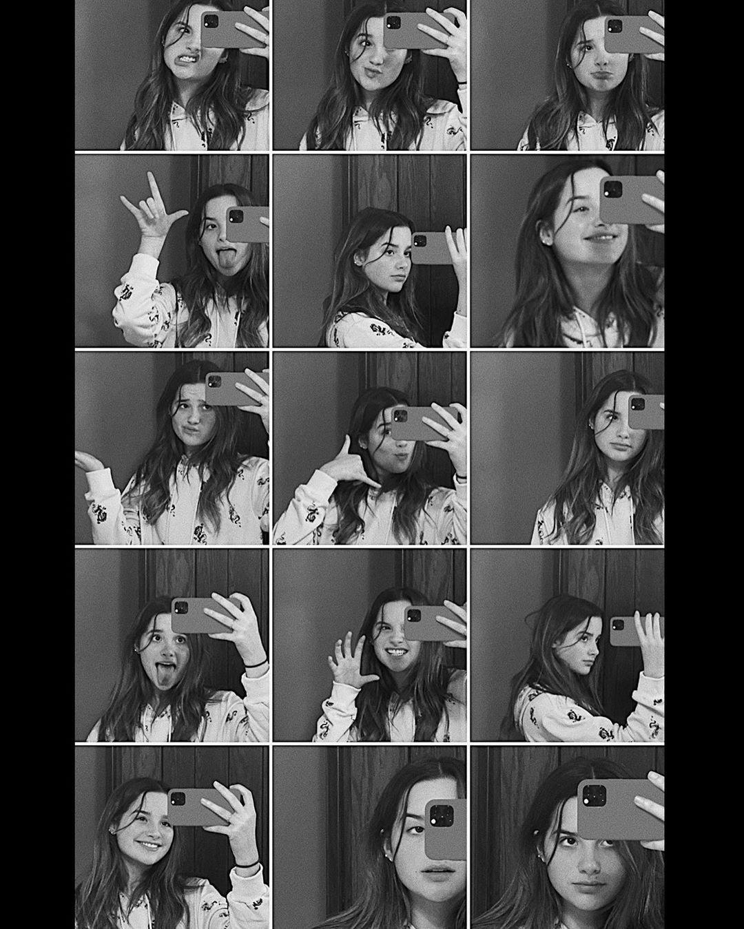 Annie LeBlanc girls instagram photos, monochrome photography, facial expression: Monochrome photography,  Annie LeBlanc Instagram  