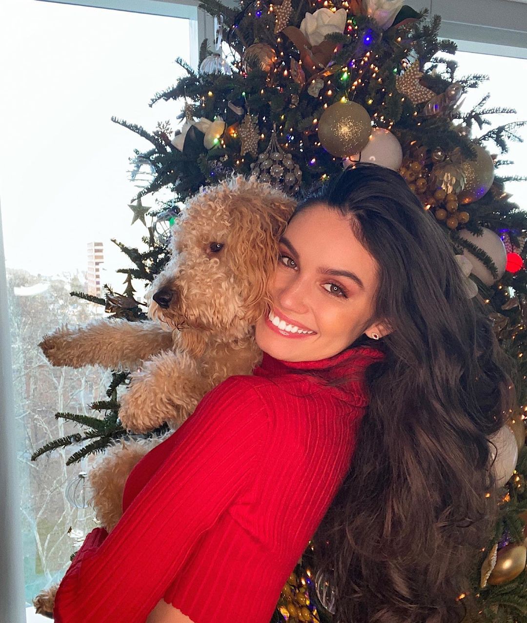 Anne De Paula Long Layered Hair, christmas decoration, christmas ornament: Christmas tree,  Christmas ornament,  Christmas decoration,  Long hair,  Teddy bear,  Christmas Eve  