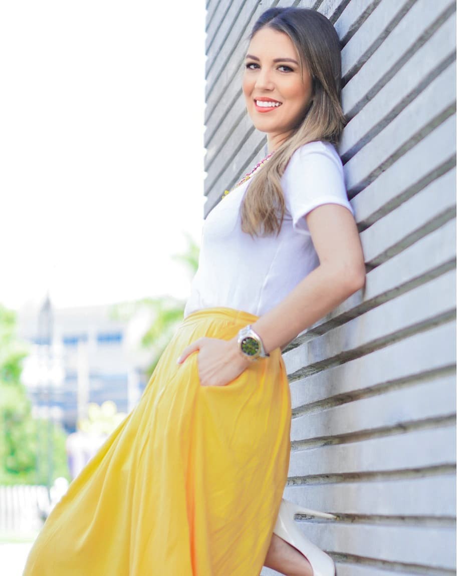 Yellow and white dress formal wear, photoshoot ideas: Fashion Sports,  Formal wear,  Yellow And White Outfit  