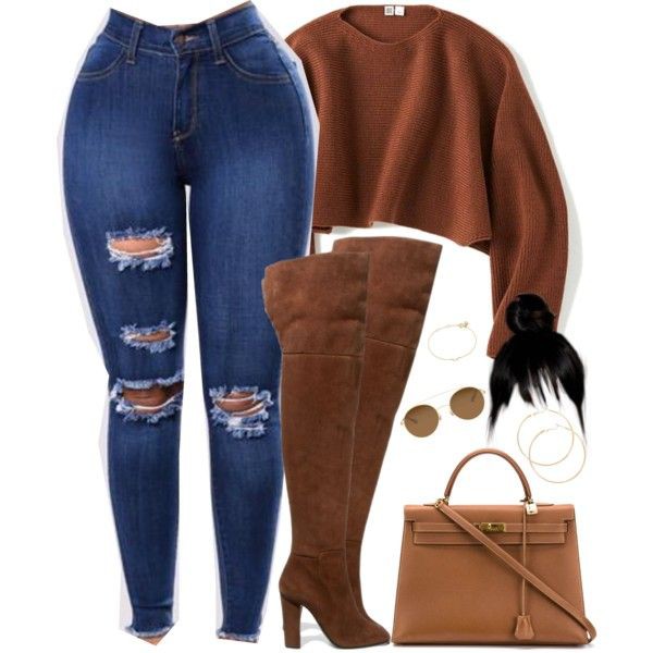 Brown outfit style with trousers, shorts, jeans: Date Outfits,  Brown Outfit  