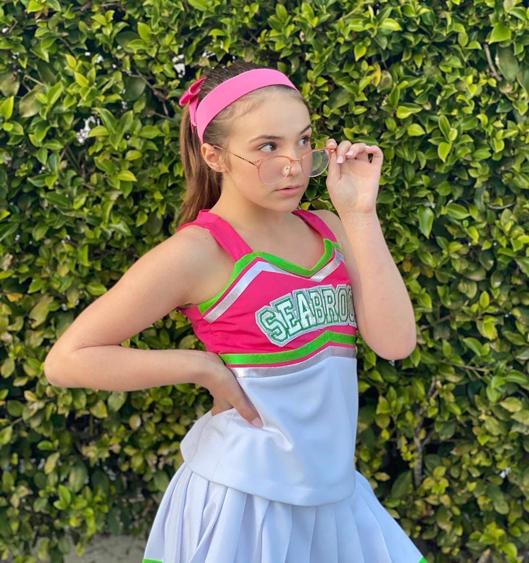 pink instagram fashion with sportswear, uniform, attire ideas: Cheerleading Uniform,  Child model,  Pink Sportswear,  Piper Rockelle Instagram  