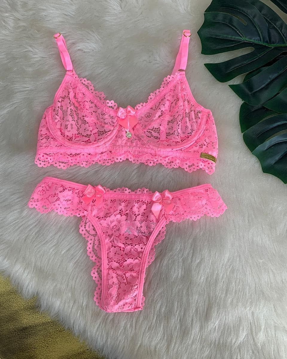 Magenta And Pink Instagram Sensation Lingerie Bikini Lingerie Top