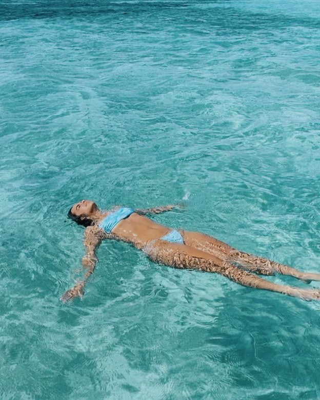 Addison Rae enjoying life, open water swimming, freestyle swimming: Addison Rae Instagram  