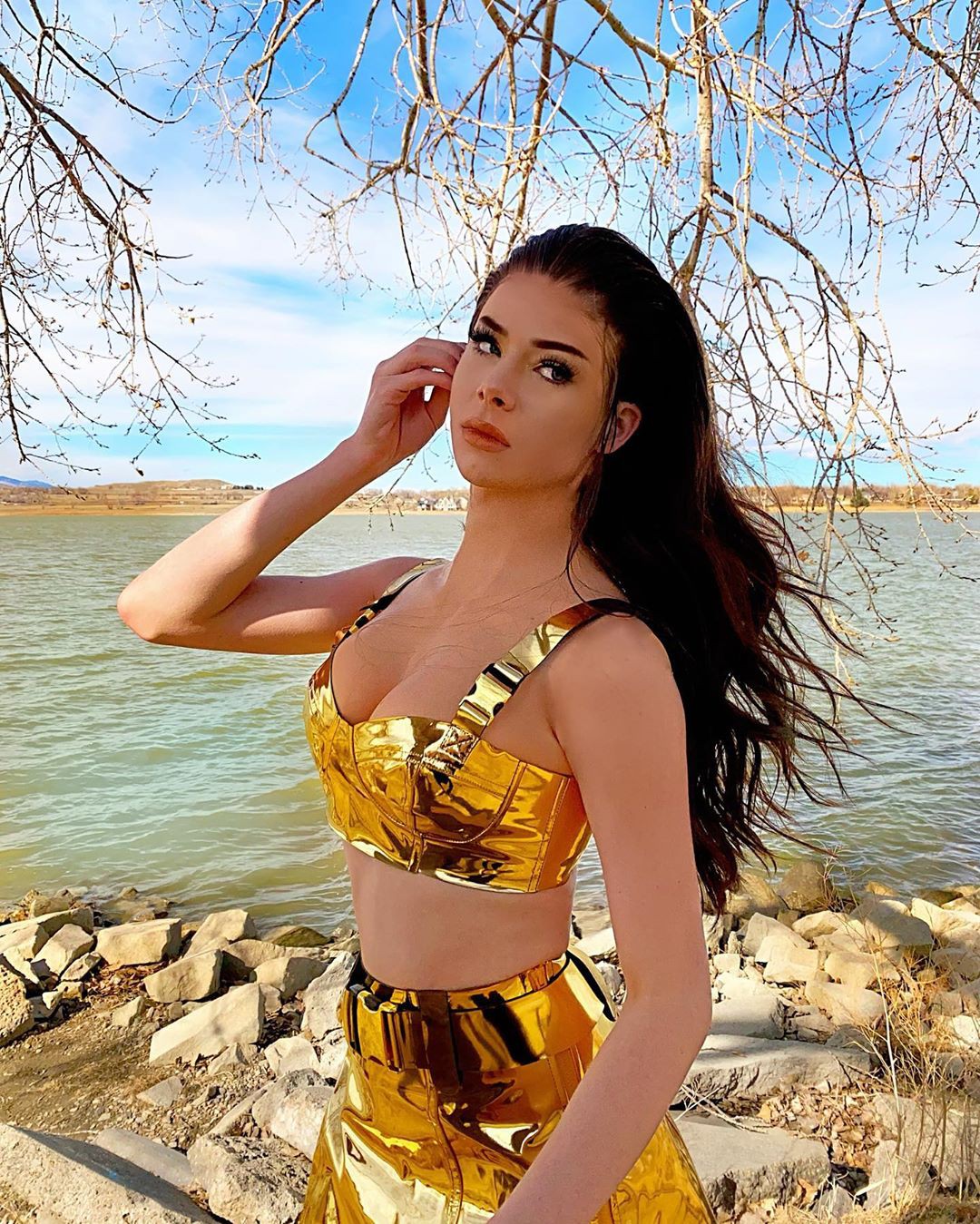 yellow hot bikini girls, dress, photoshoot ideas: yellow outfit,  Yellow Bikini,  Jake Warden TikTok  