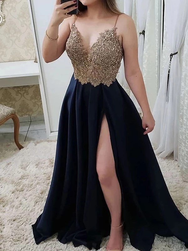 Colour outfit fancy formal dresses bridal party dress, spaghetti strap: Cocktail Dresses,  Evening gown,  Spaghetti strap,  Black Outfit,  Bridal Party Dress,  Curvy Prom Dresses  