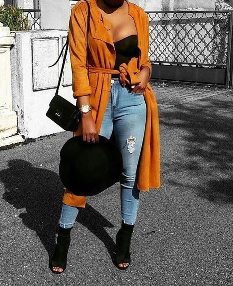 Fashion outfits we heart it: Evening gown,  Date Outfits,  Street Style,  Yellow And Orange Outfit  