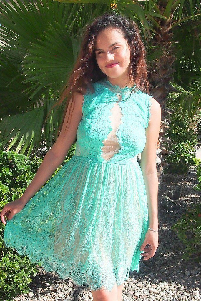 Turquoise and turquoise cocktail dress day dress: Cocktail Dresses,  day dress,  Holiday Fashion  