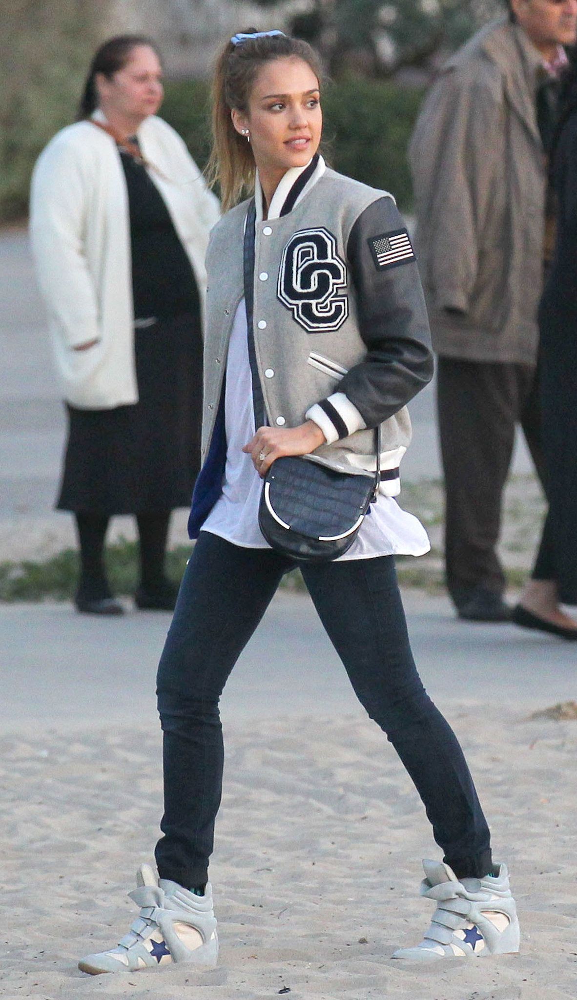 womens varsity jacket outfit ideas