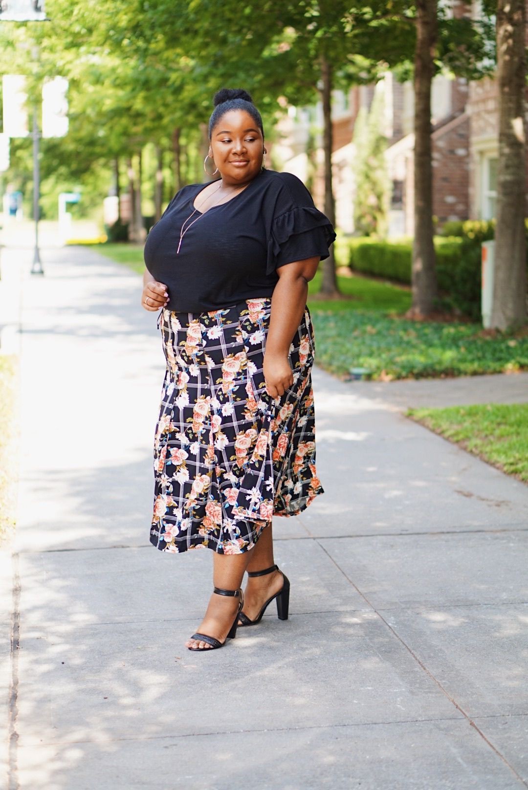 Plus Size Polka Dot Pencil Skirt | vlr.eng.br