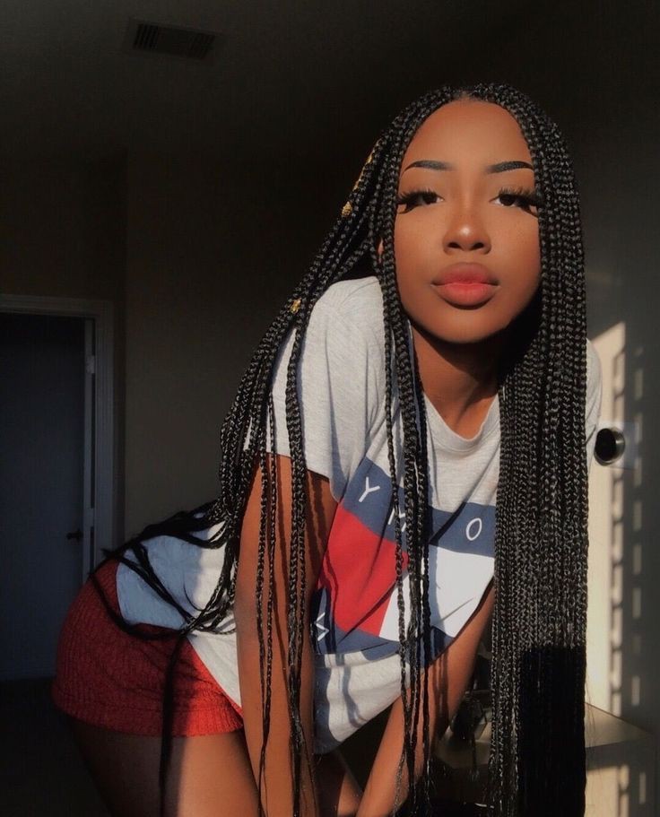 Cute small box braids, skai jackson, hair twists, box braids, black hair: Box braids,  Braided Hairstyles,  Hair Care,  Black hair  