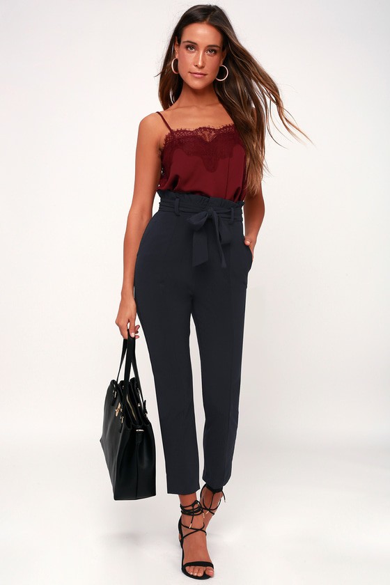 Urban Outfitters + Terra High-Rise Paperbag Pant