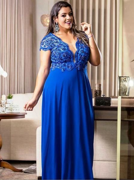 Royal blue plus size dress | Plus Size Prom Dresses | Bridal Party