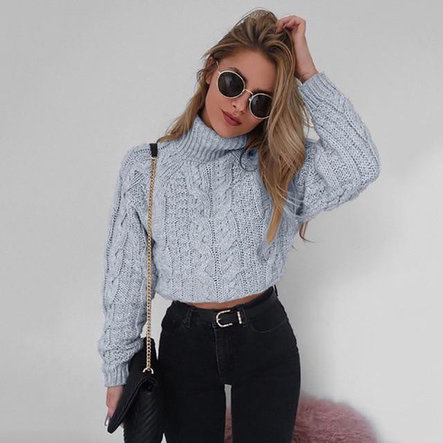 Knit sweater crop top, polo neck, crop top, t shirt: Crop top,  Polo neck,  T-Shirt Outfit,  Date Outfits,  Black And White Outfit  