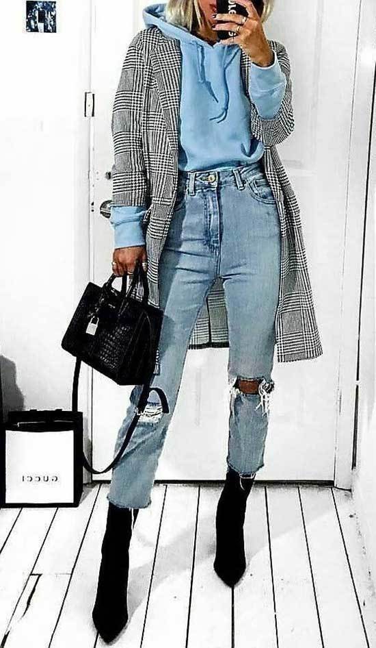 Boat outfits winter: Denim,  Denim Outfits,  winter outfits,  sweater,  coat,  Jeans Outfit  