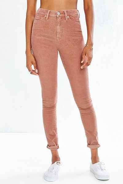 Womens high rise corduroy pants: ATHLETIC Pants,  Orange And Beige Outfit,  Corduroy Pant Outfits  