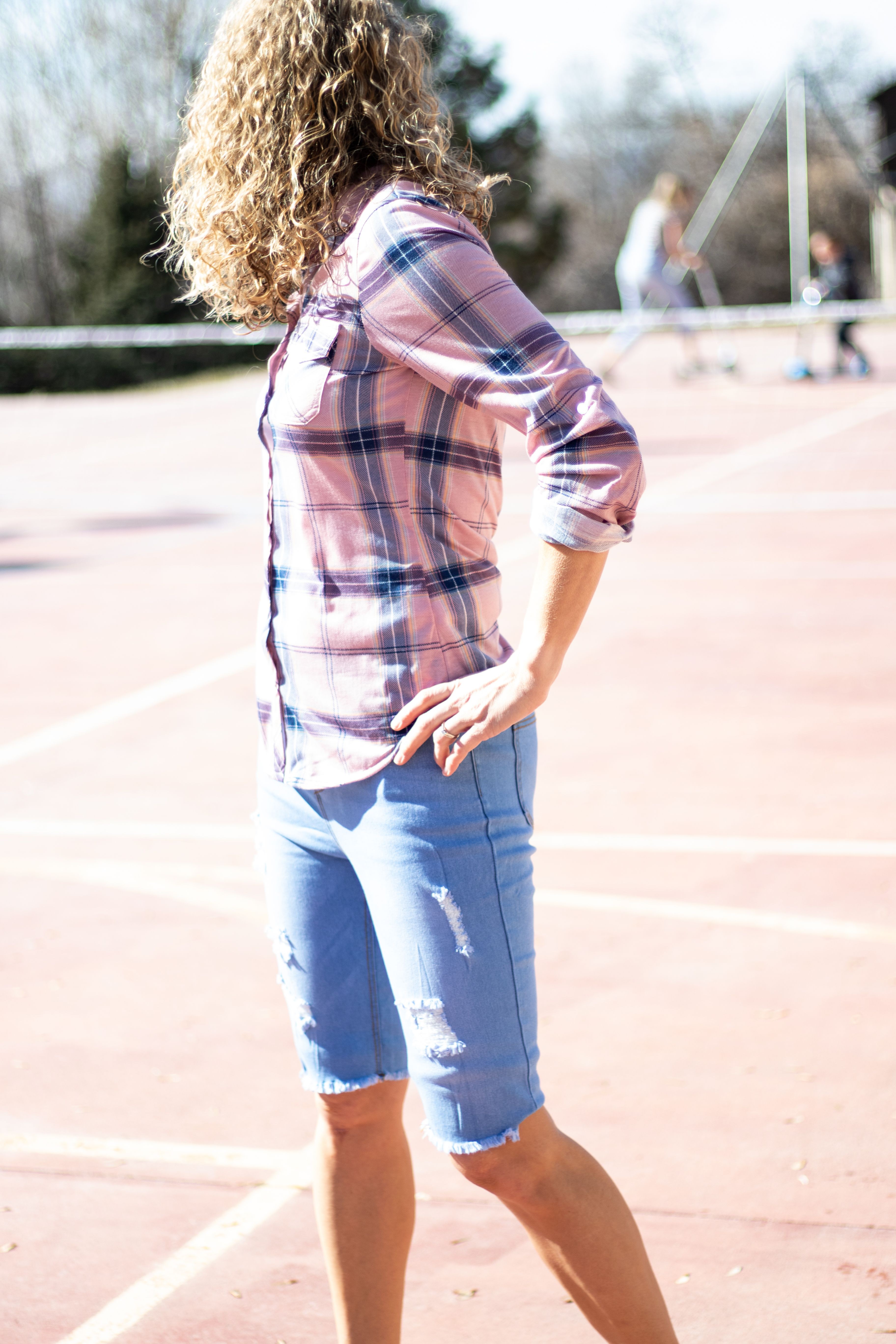 White colour combination with shorts, denim, jeans: White Outfit,  Street Style,  Bermuda shorts  