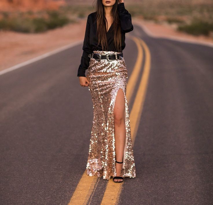 Colour outfit with bridesmaid dress, evening gown, gown, skirt: Evening gown,  Western wear,  Bridesmaid dress,  fashion model,  Sequin Skirts  