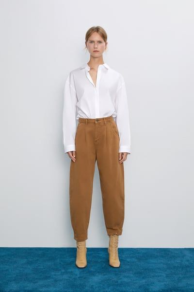 Colour ideas slouchy jeans outfit twinset slouchy jeans, formal wear: Formal wear,  Beige And White Outfit,  Twinset Slouchy Jeans,  Slouchy Pants  