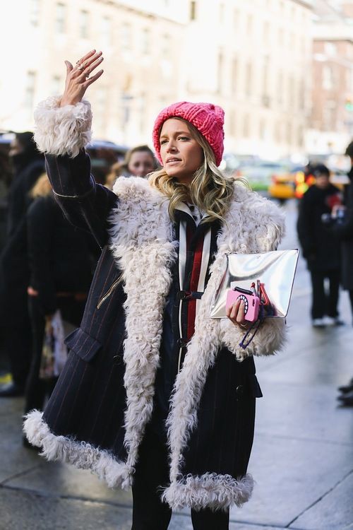 Pink style outfit with fur clothing, jacket, parka: Fur clothing,  Fake fur,  Shearling coat,  winter outfits,  Street Style,  Pink Outfit  