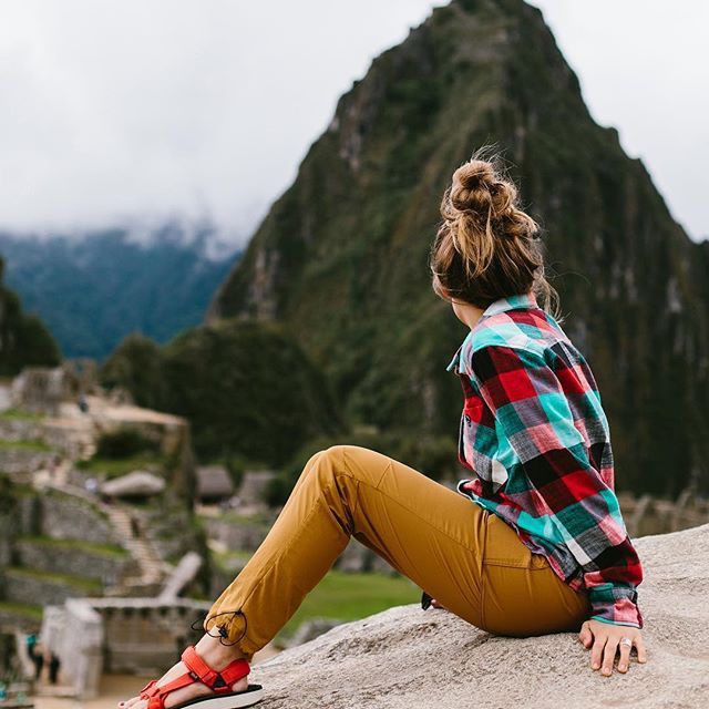 Lookbook fashion with tartan: Travel Outfits,  Hiking Outfits,  Sacred Valley  