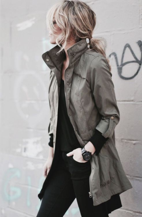 Colour outfit, you must try with leather jacket, trench coat, overcoat: Trench coat,  Flight jacket,  Haute couture,  Street Style,  Cargo Jackets  