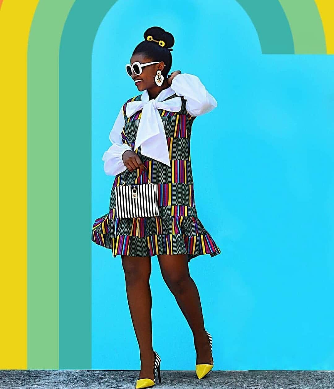 Stunning Colorful Attire Ideas For Black Ladies: Ankara Dresses,  Ankara Fashion,  African Clothing,  Ankara Outfits,  Asoebi Special  