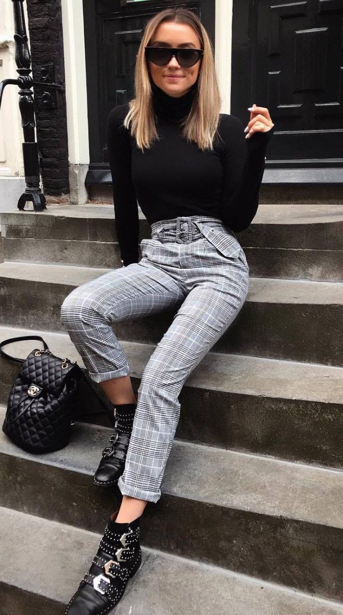 Share 90+ plaid trousers outfit best - in.cdgdbentre