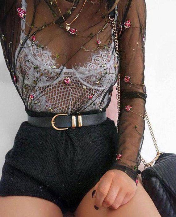 Outfits with lace bodysuits, Fashion model, boho chic: Boho Chic,  Lace Bodysuit  