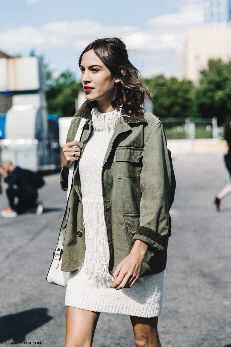 Alexa chung street style spring | Cargo Jacket Outfits | Alexa Chung ...