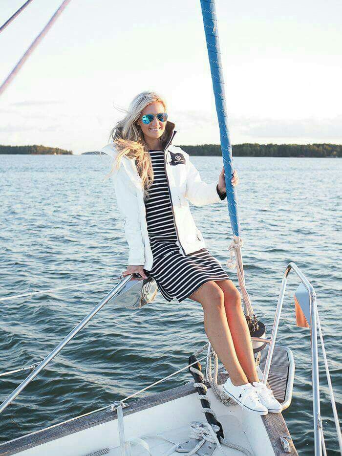 Colour dress sailing outfit, boat shoe: Boat shoe,  Boating Outfits  