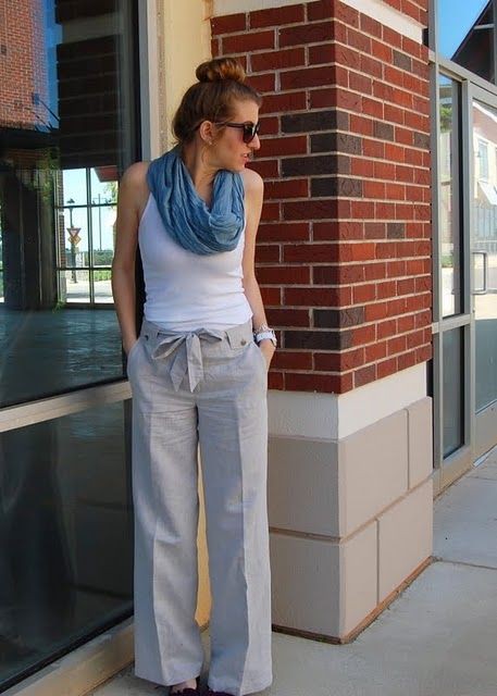 What Shirt To Wear With Linen Pants | Gray Linen Pants Outfit: Linen Pants,  Bell Bottoms,  Linen Trousers  