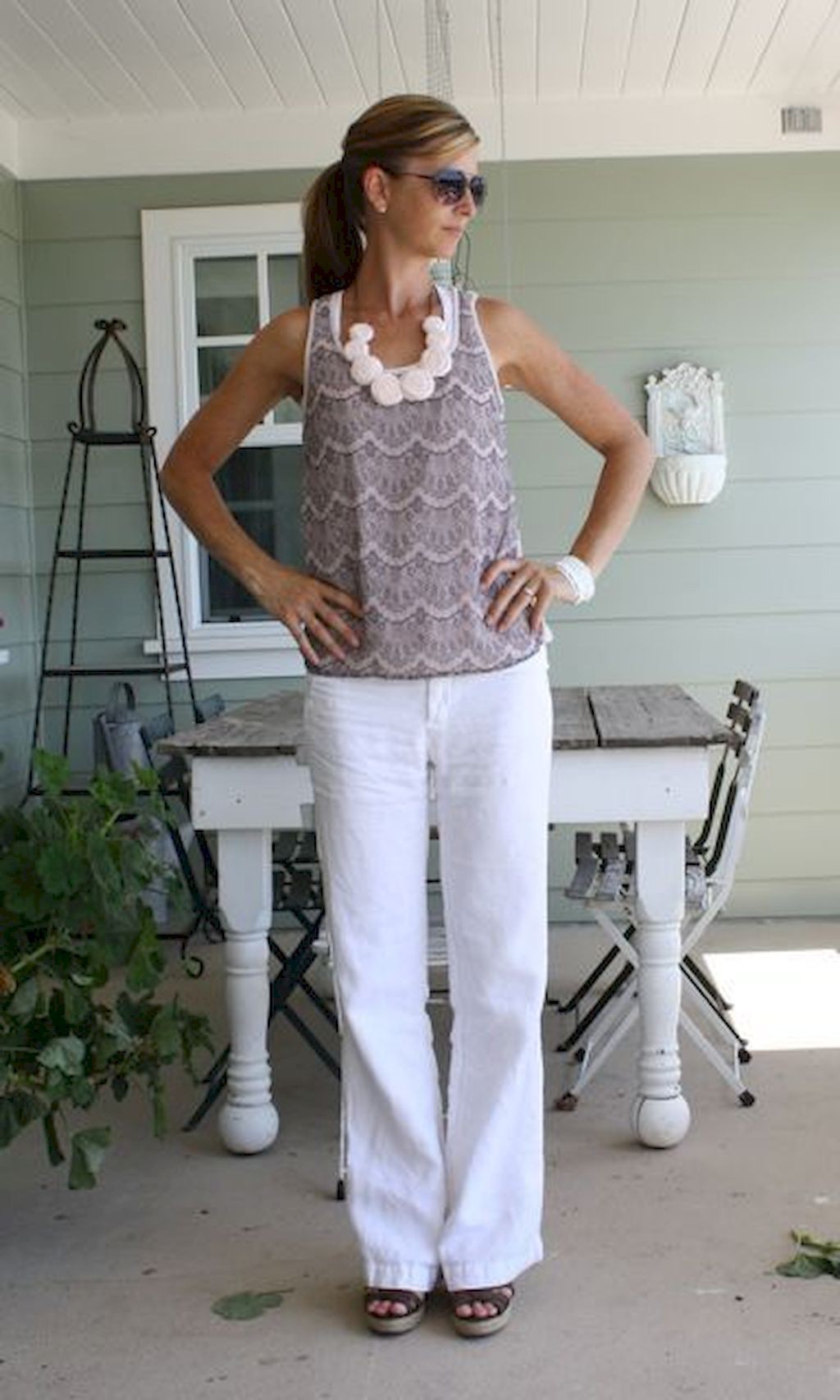 Tops to wear with white linen pants: White Outfit,  Linen Pants,  Linen Trousers  
