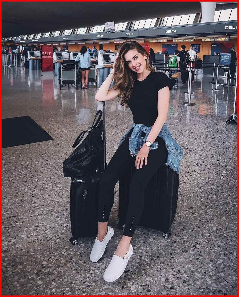 Dresses ideas airport outfit ideas, street fashion: Street Style,  Airport Outfit Ideas  