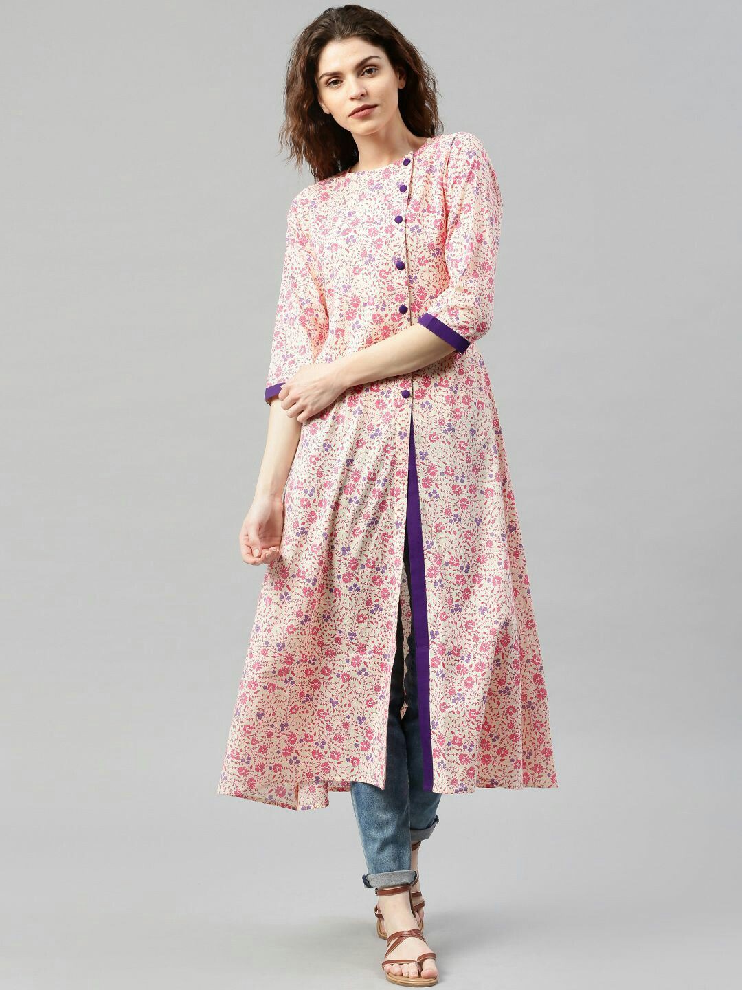 Kurta design for women, fashion design, shalwar kameez, kurti / kurta, fashion model, formal wear, kurti top: Fashion photography,  fashion model,  Kurti top,  Shalwar kameez,  White And Pink Outfit,  Jeans & Kurti Combination  