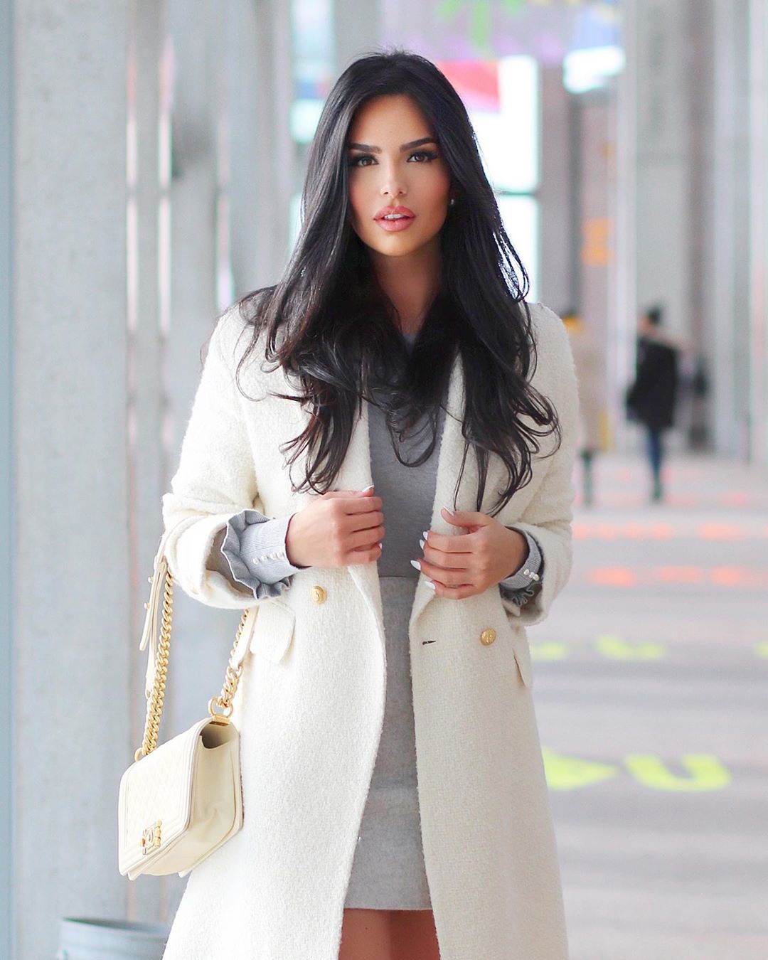 White and pink trench coat, blazer, coat: Trench coat,  White And Pink Outfit,  Stylish Party Outfits  