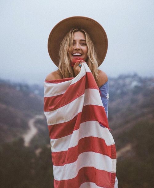 Red outfit ideas with: Sun hat,  United States,  Independence Day,  T-Shirt Outfit,  Red Outfit,  4th July Outfit  