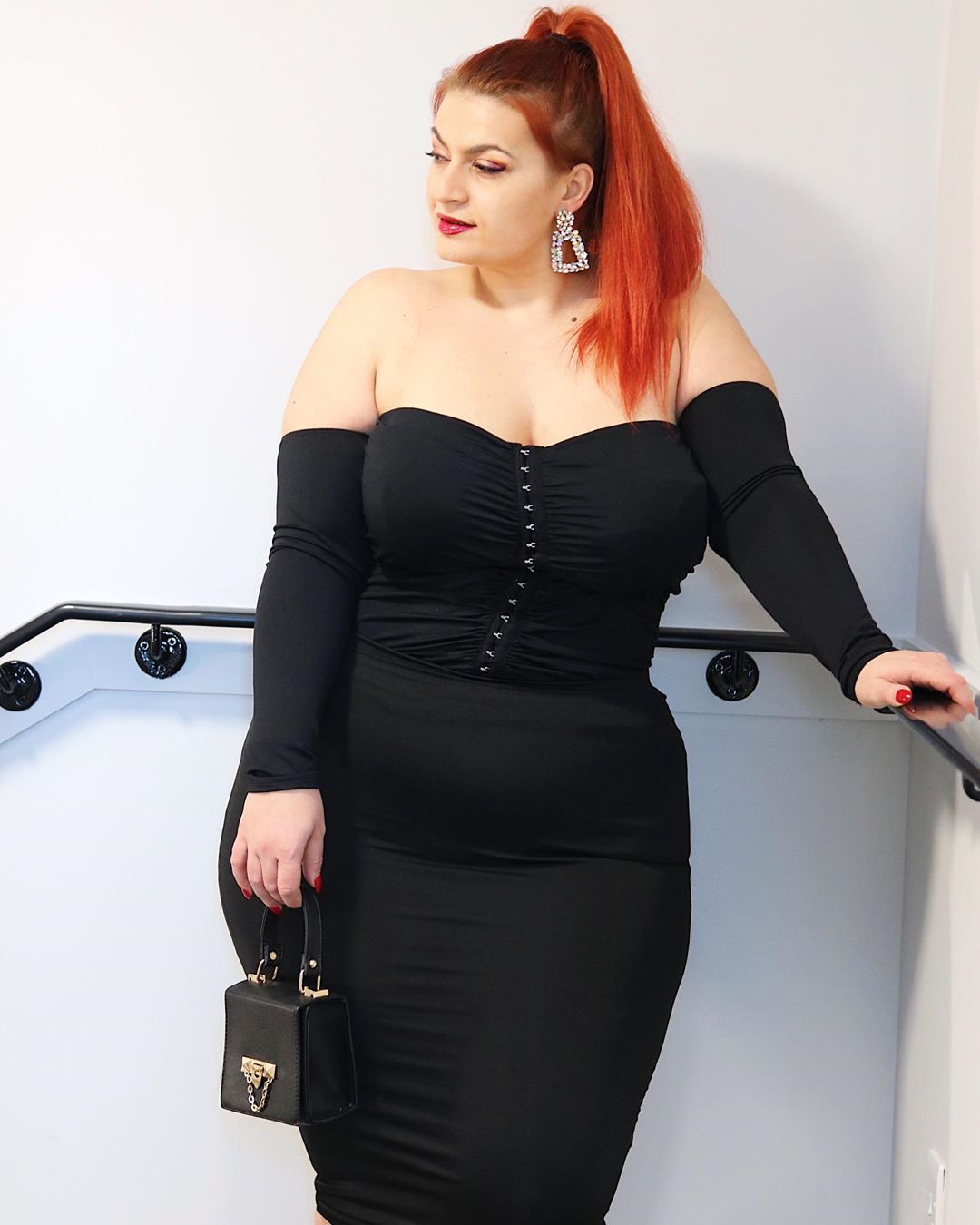 black outfit ideas with dress, outfit designs, little black dress: black dress,  Hot Plus Size Girls  