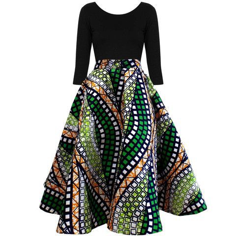 African print circle dress african wax prints, pencil skirt: Crop top,  Ball gown,  Pencil skirt,  green outfit,  FLARE SKIRT,  day dress,  Roora Dresses,  African Wax Prints  