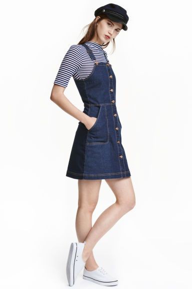 Colour dress dungaree dress singapore denim dungaree dress, short dungaree dress, denim jumper dress: Blue Outfit,  Jumper Dress  